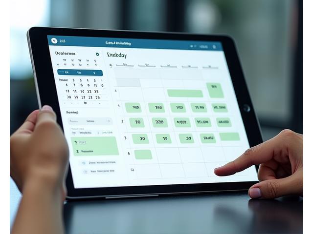 Interface de calendrier de réservation en ligne e4bimconsultants.com affichant des créneaux disponibles
