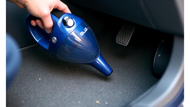 Technicien e4bimconsultants.com effectuant une aspiration méticuleuse de l'habitacle d'une voiture